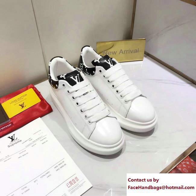 Louis Vuitton x Supreme Lovers Sneakers White/Black 2017