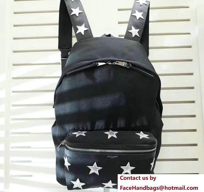 Saint Laurent Classic City California Backpack Bag 437087 Black/Stars Saint Laurent Classic City California Backpack Bag 437087 Black/Stars