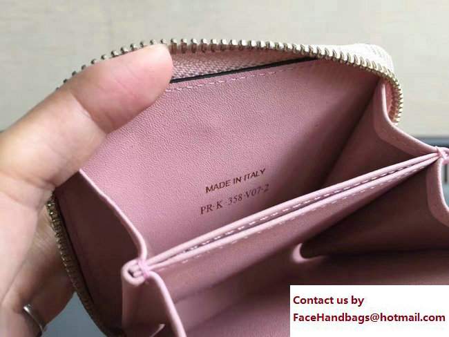 Valentino Calfskin Rockstud Compact Wallet Pink - Click Image to Close