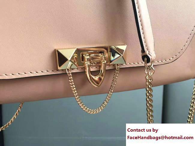 Valentino Demilune Chain Clutch Bag Apricot 2017
