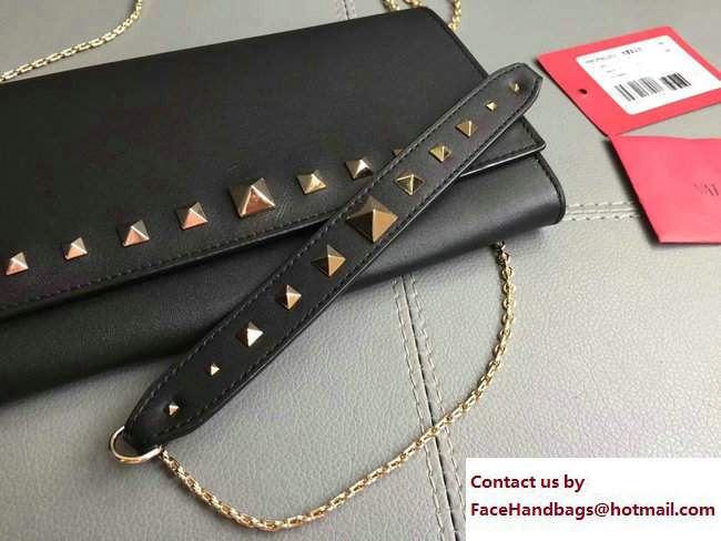 Valentino Lovestud Wallet On Chain Bag Black 2017