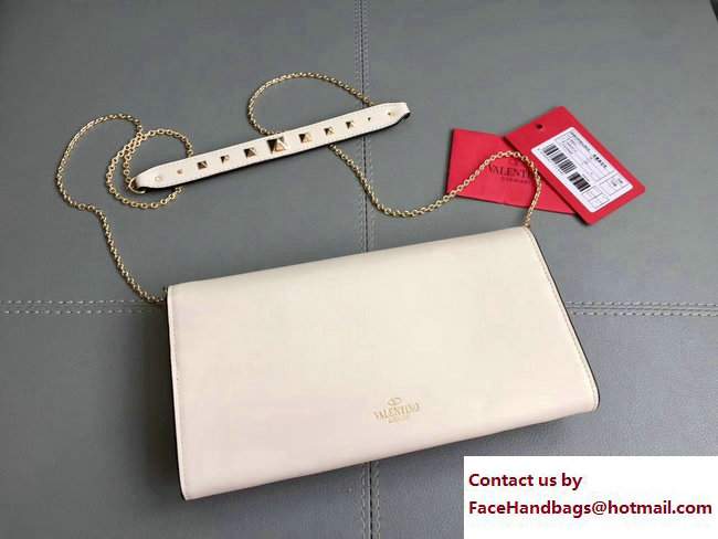 Valentino Lovestud Wallet On Chain Bag Off White 2017 - Click Image to Close