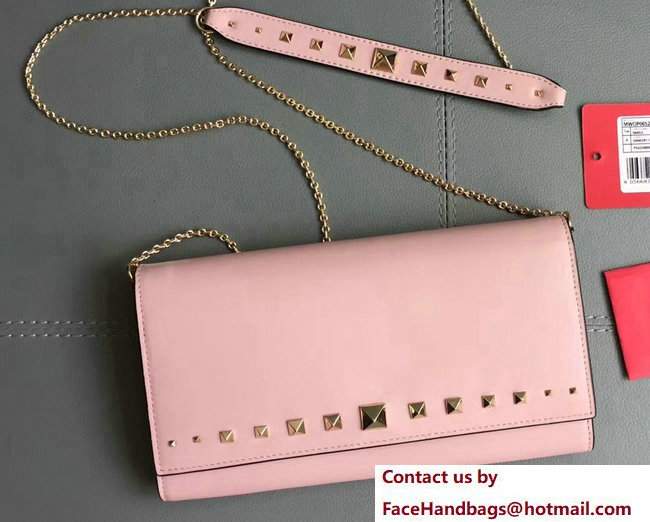 Valentino Lovestud Wallet On Chain Bag Pink 2017 - Click Image to Close