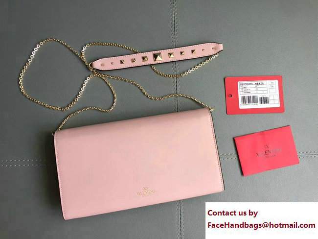 Valentino Lovestud Wallet On Chain Bag Pink 2017