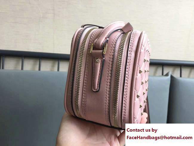 Valentino Rockstud Spike Camera Bag Pink 2017