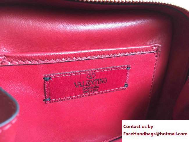 Valentino Rockstud Spike Camera Bag Red 2017 - Click Image to Close