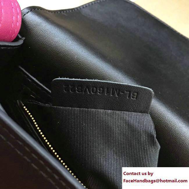 Valentino Ruckstud Strap Leather Shoulder Bag Black 2017
