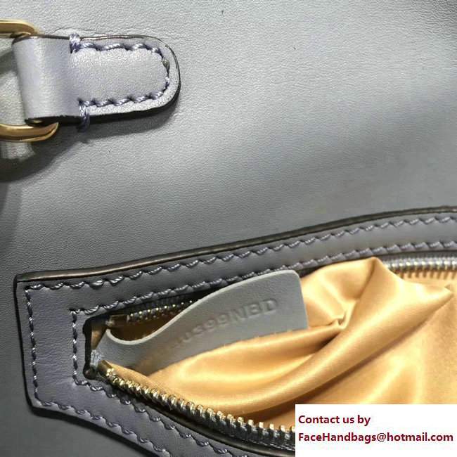 Valentino Stud Stitching Flap Clutch Bag Light Blue 2017 - Click Image to Close