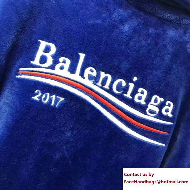 Balenciaga 2017 Print Pajama Blue
