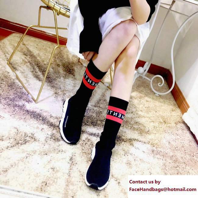 Balenciaga Knit Sock Speed Trainers High Sneakers VEMENTS Black 2017 - Click Image to Close