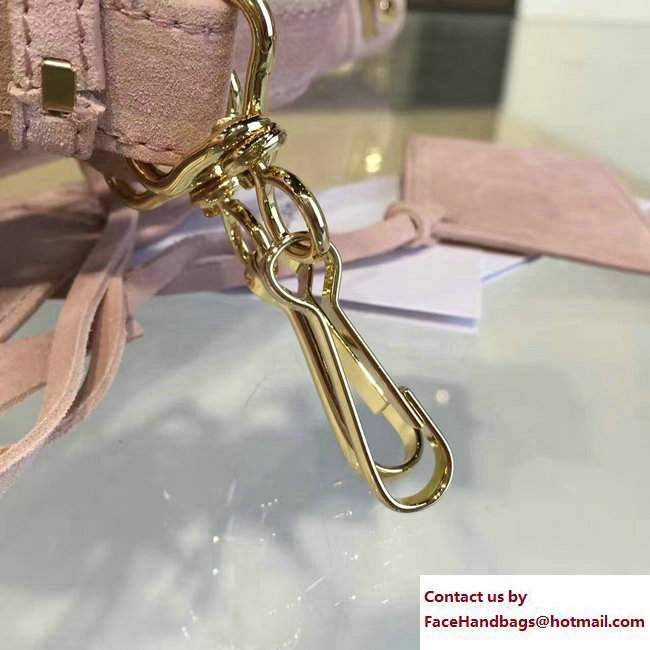 Balenciaga Suede Classic Gold Medium City Bag Light Pink