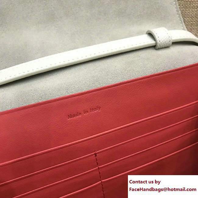 Celine Clutch On Strap 109013 Off White/Red - Click Image to Close
