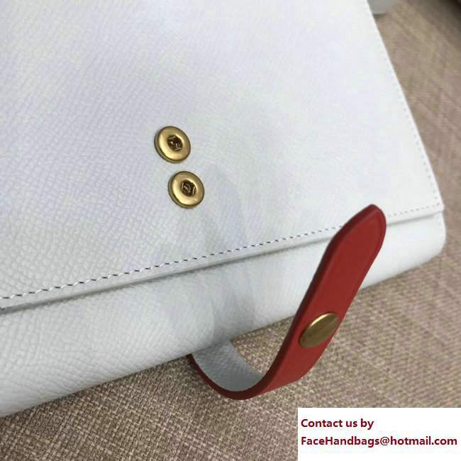 Celine Clutch On Strap 109013 Off White/Red