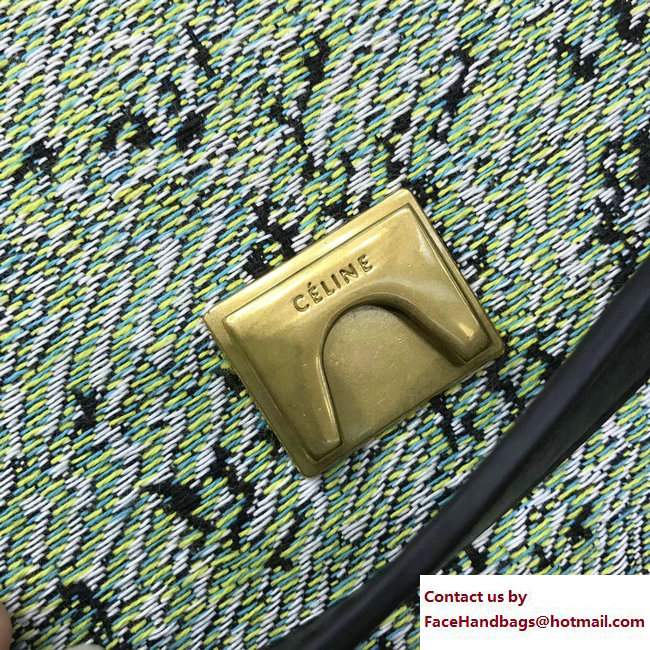Celine Fuzzy Jacquard Mini Belt Bag 176102 Green 2017