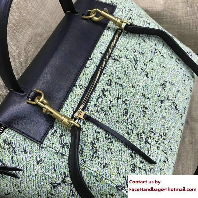 Celine Fuzzy Jacquard Mini Belt Bag 176102 Green 2017