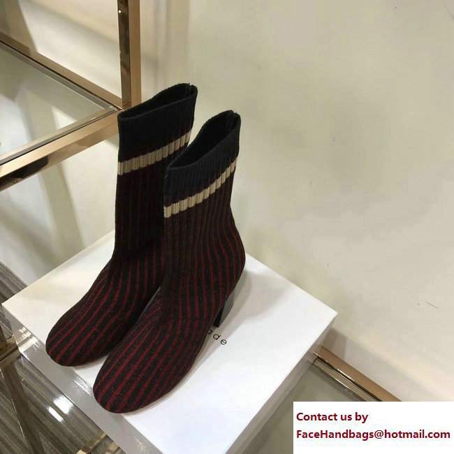 Celine Knit Ballerina Sock Ankle Boots Ribbed 02 2017