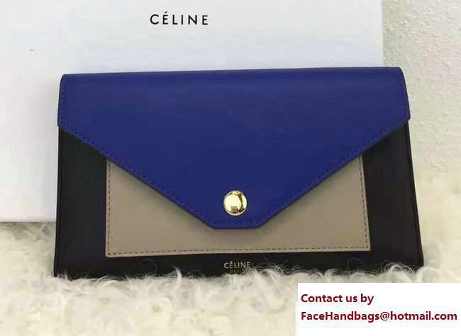 Celine Pocket Trifolded Multifunction Wallet 105853 02