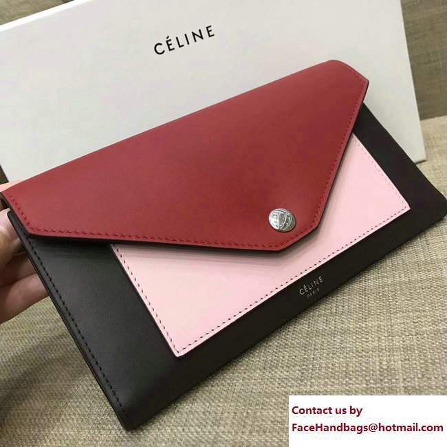 Celine Pocket Trifolded Multifunction Wallet 105853 06