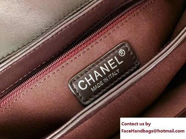 Chanel All About Flap Large Bag A98693 Burgundy 2017