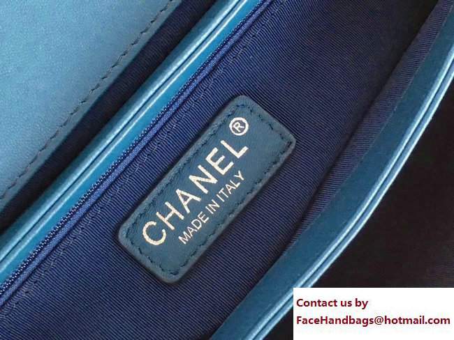 Chanel All About Flap Small Bag A98693 Aqua 2017