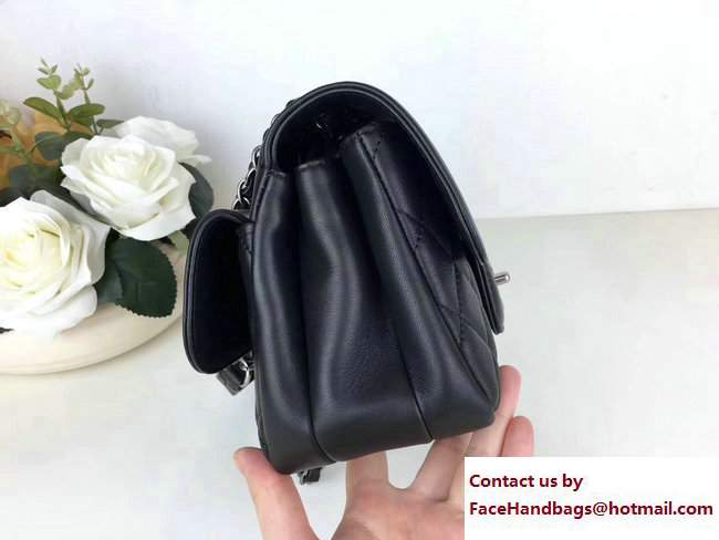 Chanel All About Flap Small Bag A98693 Black 2017 - Click Image to Close