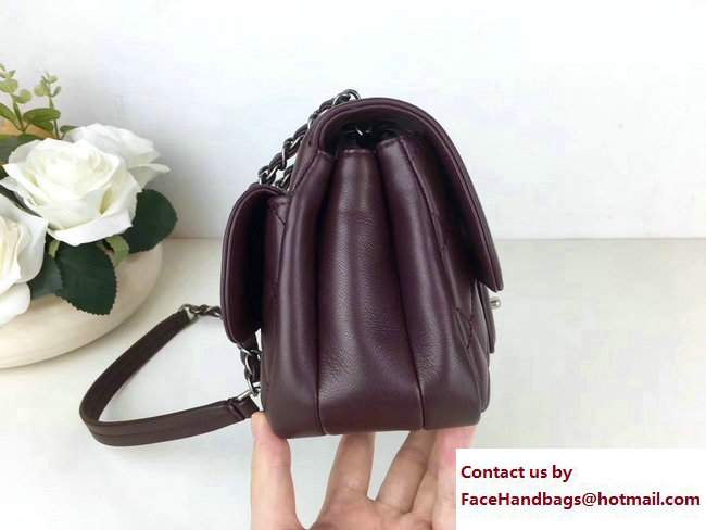 Chanel All About Flap Small Bag A98693 Burgundy 2017