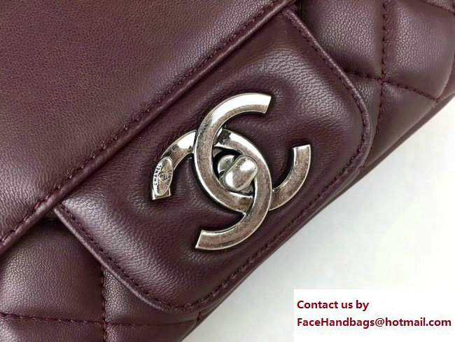 Chanel All About Flap Small Bag A98693 Burgundy 2017 - Click Image to Close