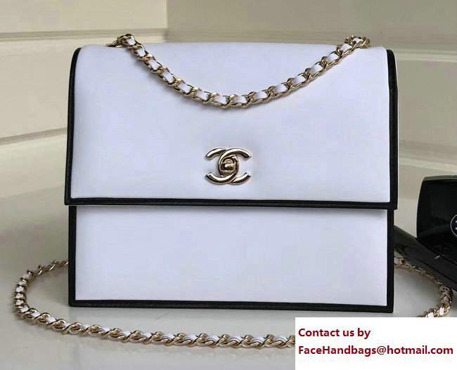 Chanel Bi-Color Flap Bag White/Black 2017