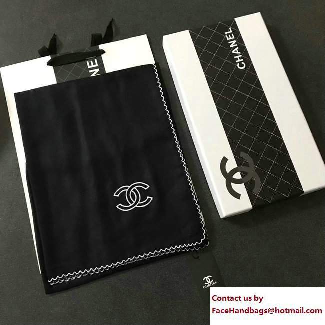 Chanel CC Logo Scarf Black 2017