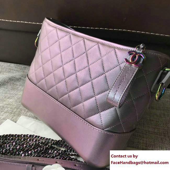 Chanel Gabrielle Medium Hobo Bag A93824 Iridescent Purple 2017 - Click Image to Close