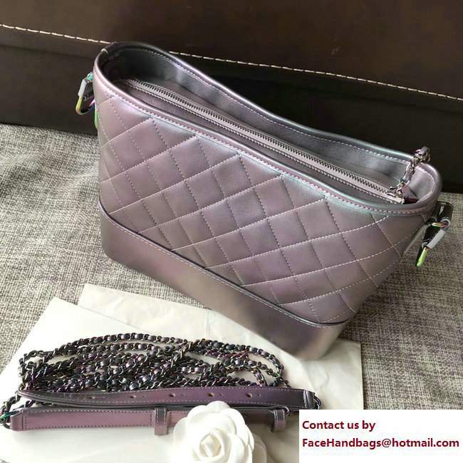 Chanel Gabrielle Medium Hobo Bag A93824 Iridescent Purple 2017 - Click Image to Close