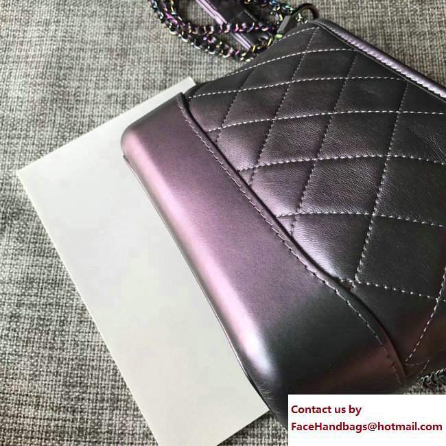 Chanel Gabrielle Small Hobo Bag A91810 Iridescent Purple 2017 - Click Image to Close