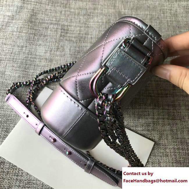 Chanel Gabrielle Small Hobo Bag A91810 Iridescent Purple 2017 - Click Image to Close