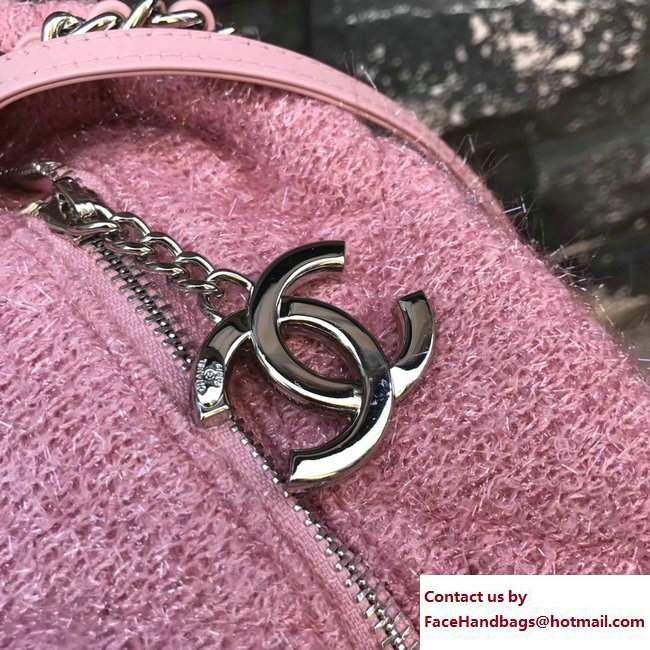 Chanel Knit Pluto Glitter Large Shopping Bag A91989 Pink 2017 - Click Image to Close