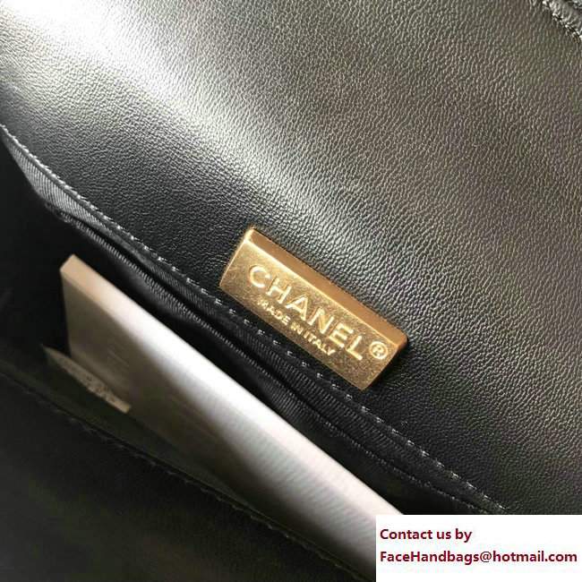 Chanel Lambskin Chevron with Gold-Tone Metal Minaudiere Bag A94507 Black 2017