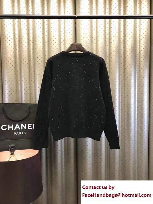Chanel Logo Sweater Black 2017
