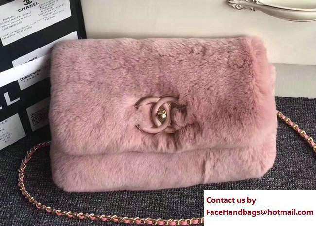 Chanel Orylag Lambskin Flap Bag Pink 2017