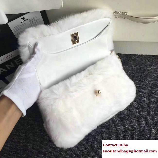 Chanel Orylag Lambskin Flap Bag White 2017