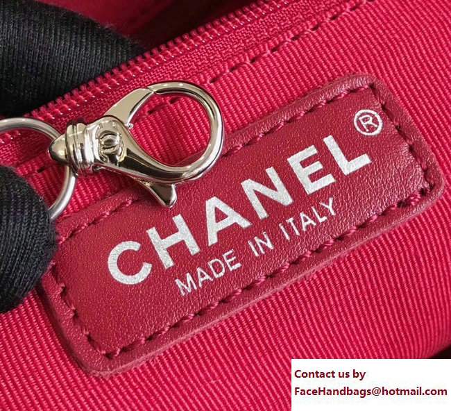 Chanel Tweed/Calfskin Gabrielle Medium Hobo Bag A93824 Red 2017