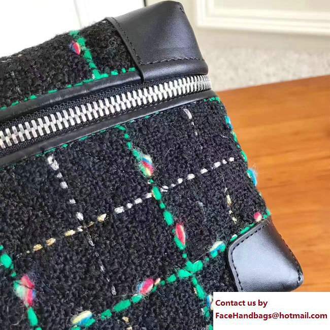 Chanel Tweed Waist Bag A93869 Green 2017