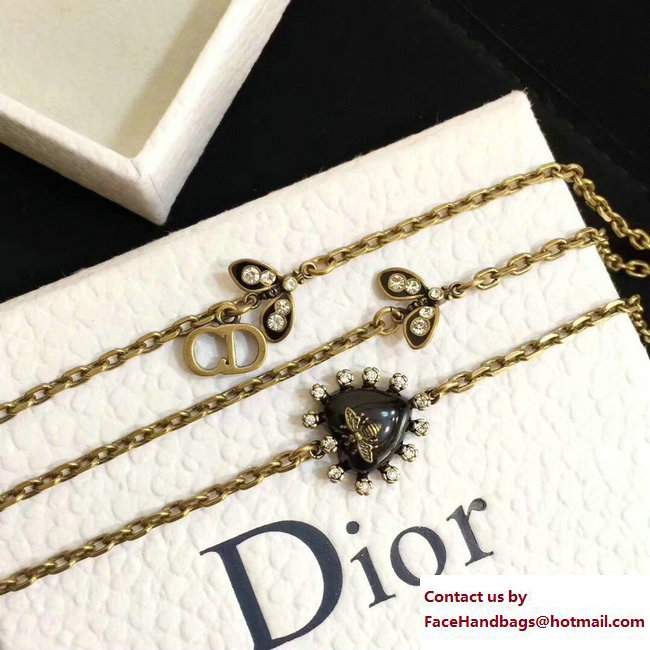 Dior Blue BoheMienne Heart Star and Bee Necklace 2017