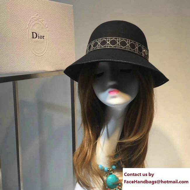 Dior Cannage Hat Black 2017