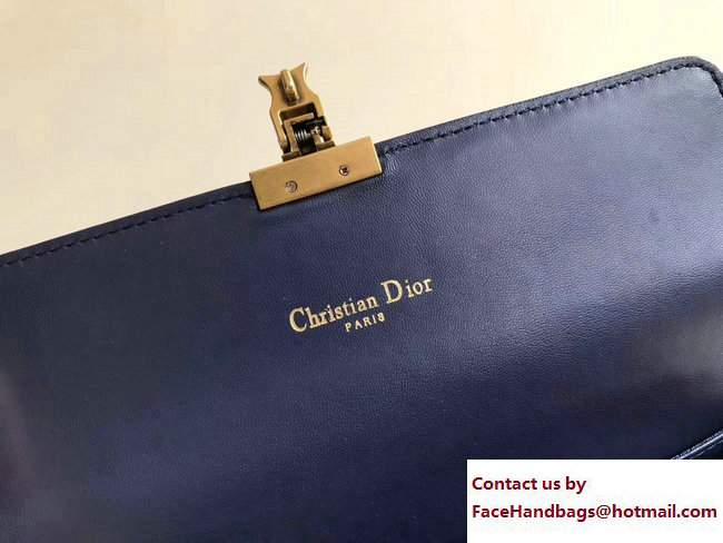 Dior Dioraddict Continental Wallet in Cannage Lambskin Blue 2017 - Click Image to Close