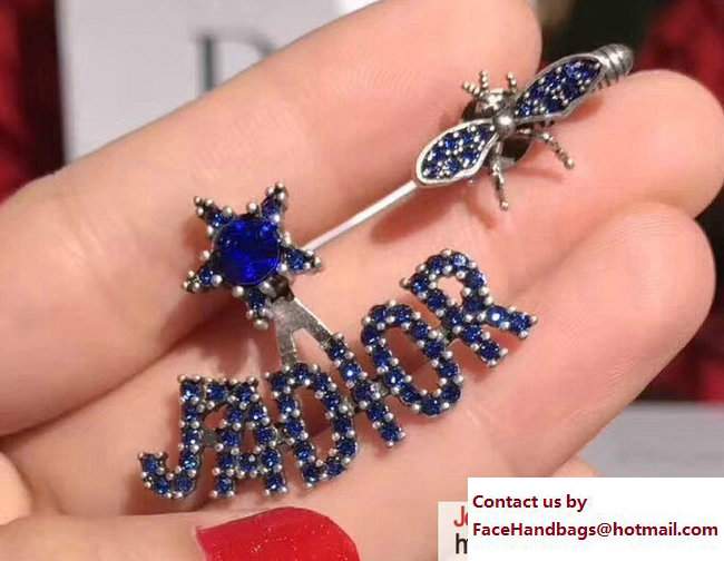 Dior J'adior Earrings Blue 2017