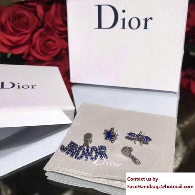 Dior J'adior Earrings Blue 2017