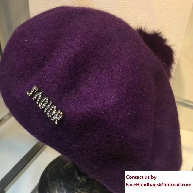 Dior J'adior Hat Fur Purple 2017 - Click Image to Close