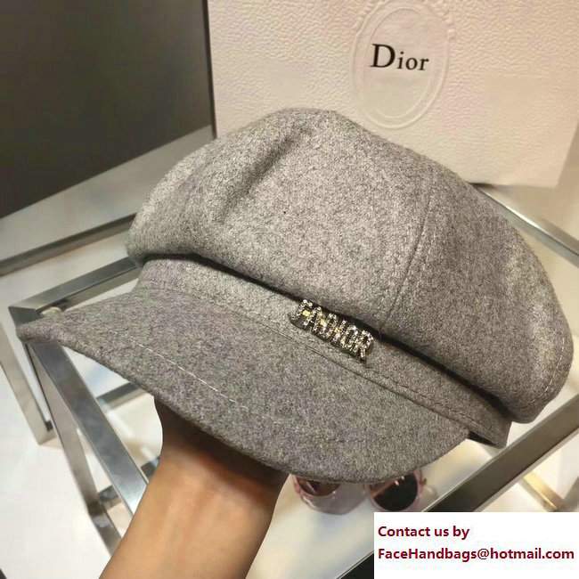 Dior J'adior Hat Gray 2017
