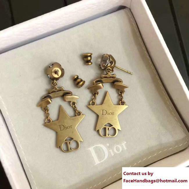 Dior J'adior Star and Logo Earrings 2017