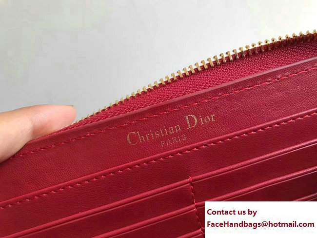 Dior J'adior Voyageur Croisiere Wallet Red 2017
