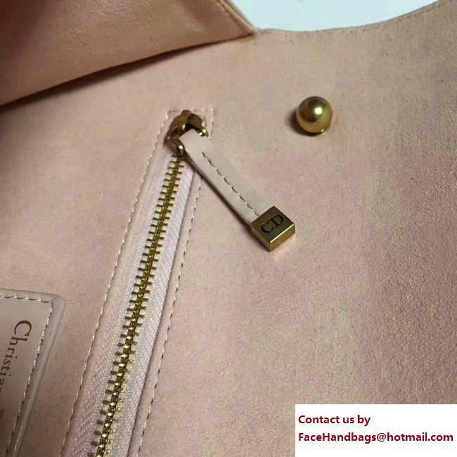 Dior Mini Dioraddict Flap Bag in Cannage Lambskin Nude Pink 2017